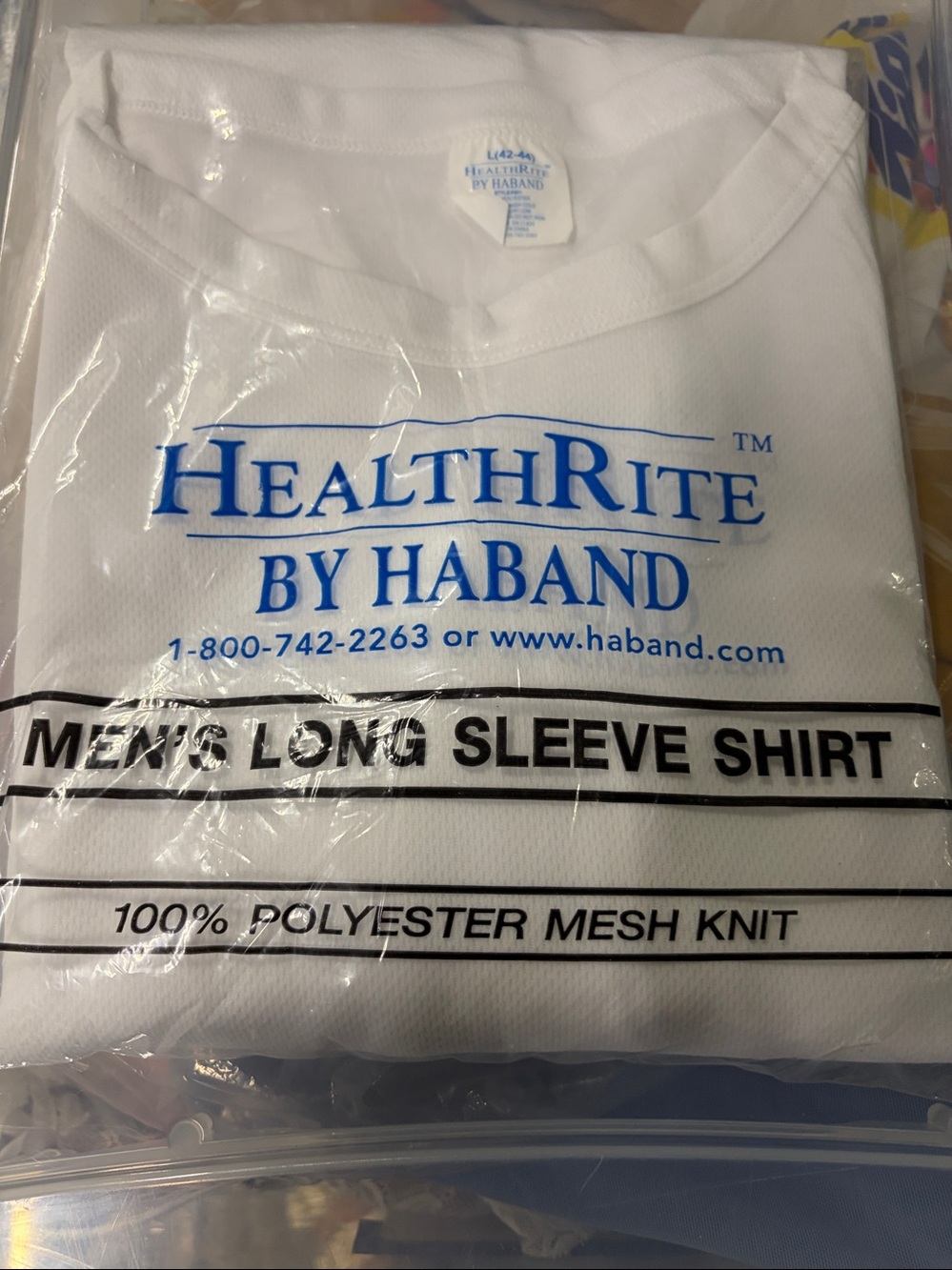 Healthrite by Hanand   Long Sleeve shirt Underwear sz L 42-44